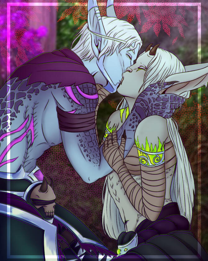 Ashenvale Kiss by @LittleViking4