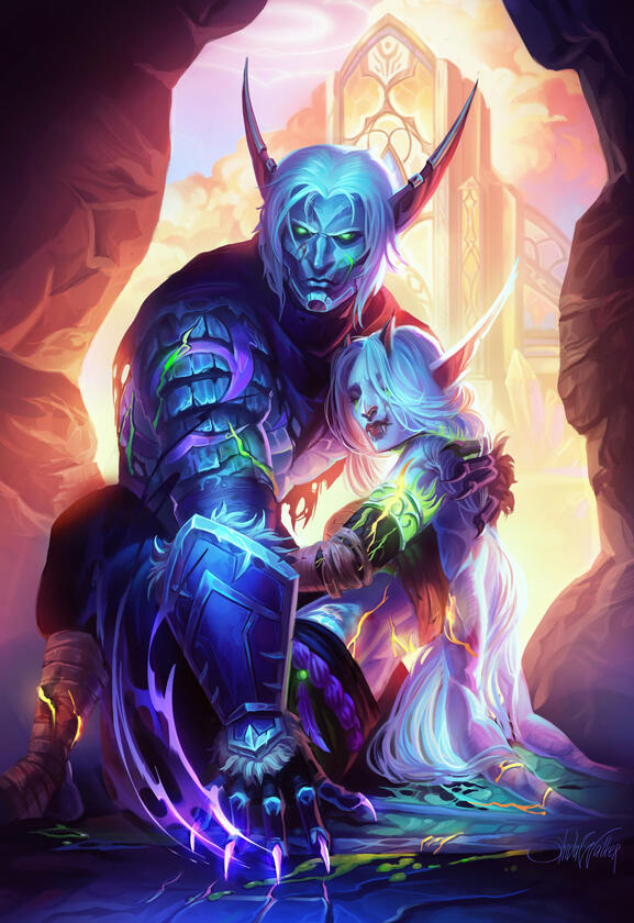 "Stay with me-- Stay with us" by @shivawalkerart