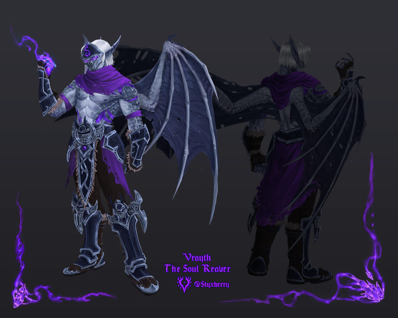 Vrayth the Soul Reaver - Wings(1) by @Styxberry