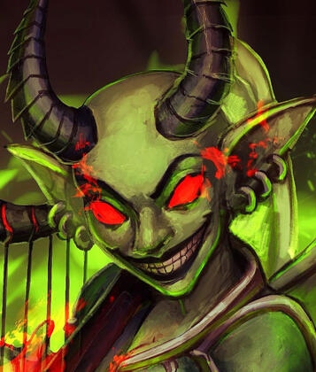 Maj'esh the Bardic Menace by Clare