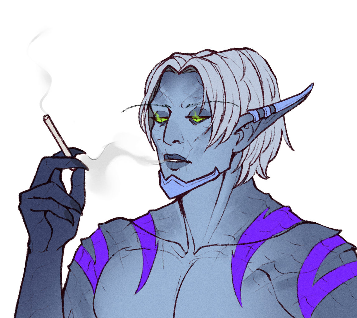 Tired Boss doodle by @ammatice