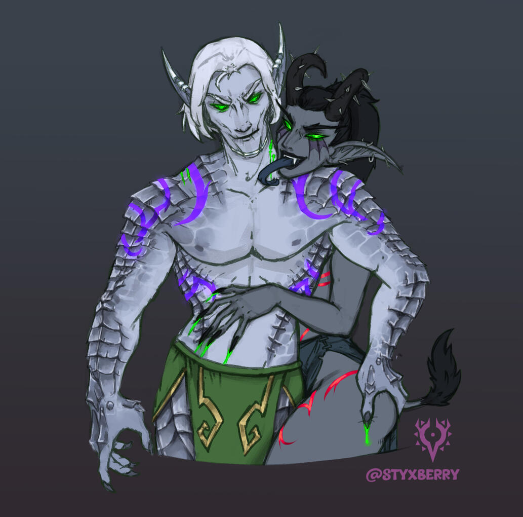 Hot Bitches Huggin' by @Styxberry