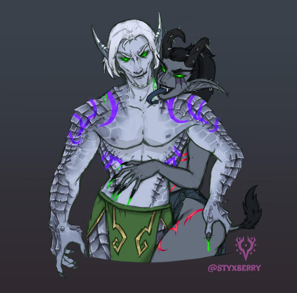 Hot Bitches Huggin' by @Styxberry